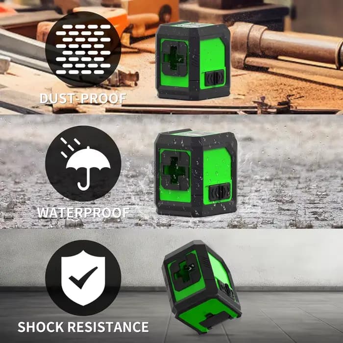 HILDA niveau Laser Instrument Laser vert à 2 lignes avec niveau mural magnétique Portable Support pr