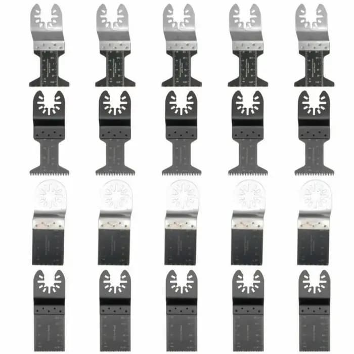 Scie multifonctionnelle, 20 pièces Accessoires pour outils électriques oscillants, lame de coupe uni