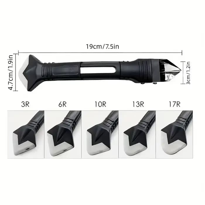 Outil de calfeutrage en Silicone 5 en 1, grattoir multifonction, outil de retrait de coulis et de ca
