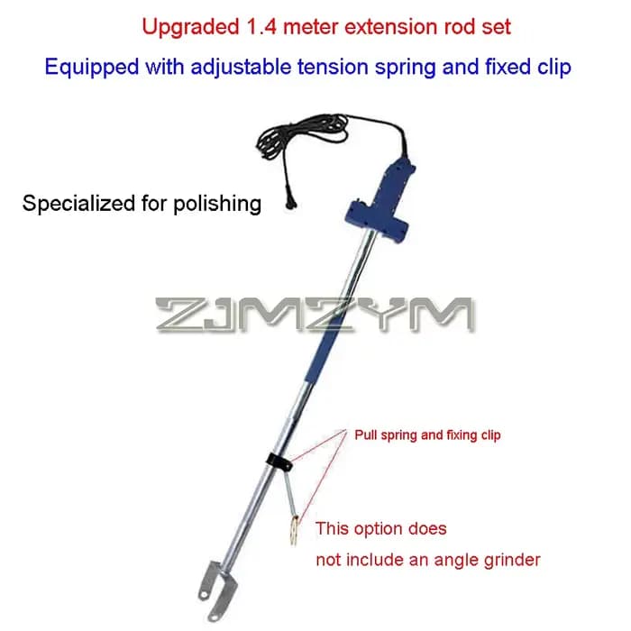Tige d'extension améliorée pour meuleuse d'angle, 1.4m/1.6m, Support de polissage et de meulage, pot