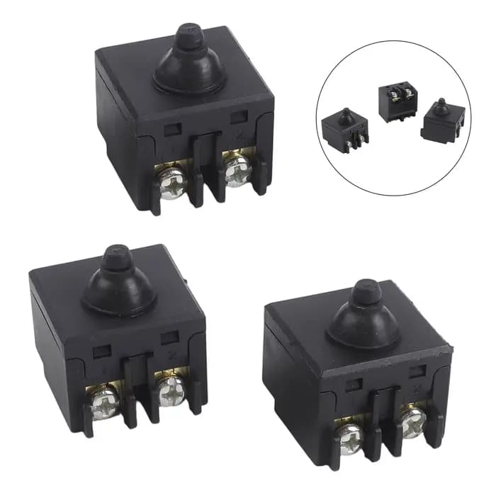 3 interrupteurs à bouton-poussoir de remplacement pour meuleuse d'angle Bosch GWS6100, pièces compat