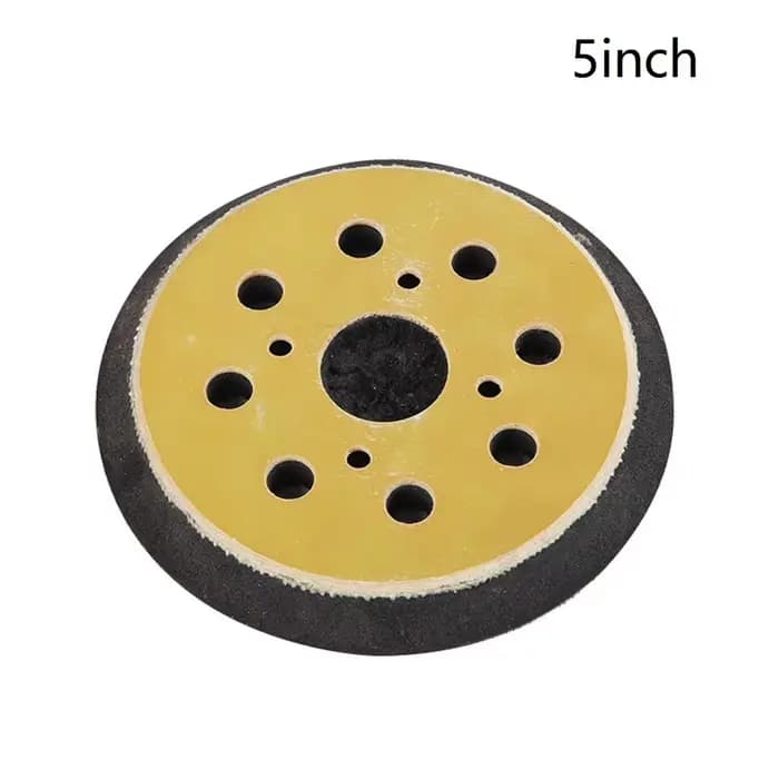 Tampon de ponçage de 5 pouces à 8 trous, disque de polissage de remplacement avec conception Velcro,