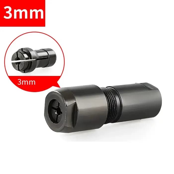 Adaptateur modifié 6/3mm à mandrin de meuleuse droite pour meuleuse d'angle de type 100 filetage M10