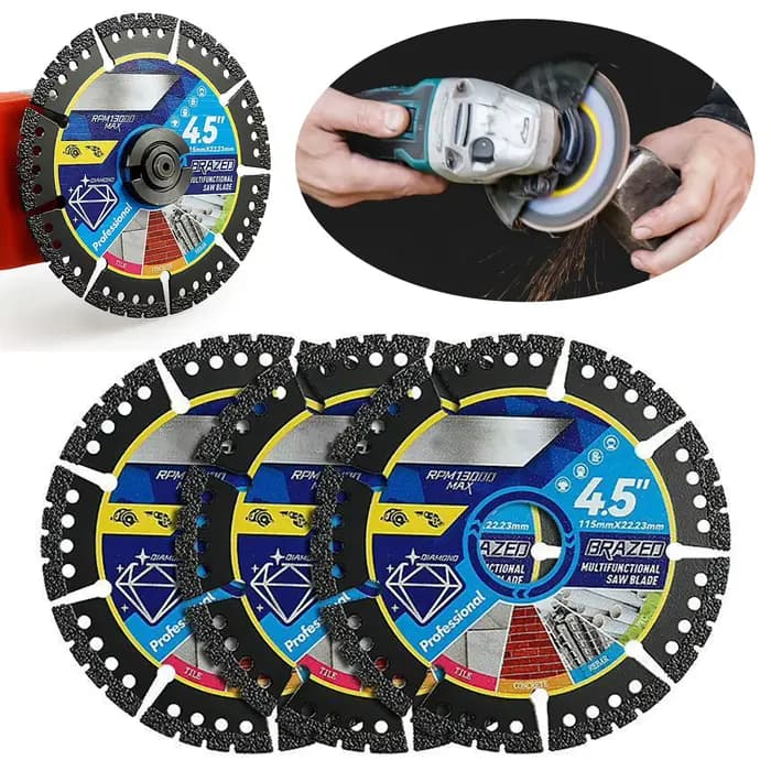 Lames de coupe multi-matériaux pour meuleuse d'angle : métal