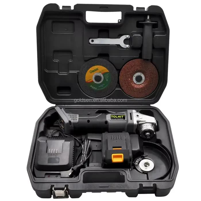 Meuleuse d'angle industrielle 18V 3Ah à moteur BLDC
