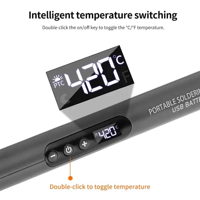 Kit de fer à souder électrique numérique USB multifonctionnel