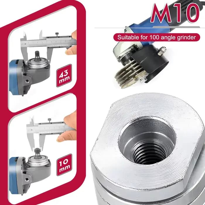 Adaptateur de meuleuse d'angle M10/14 vers machine à rainurer