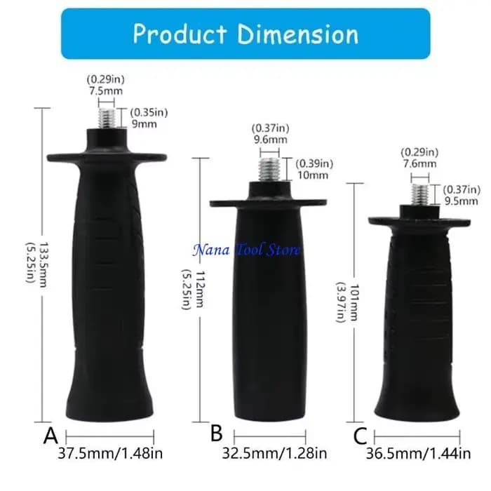Poignée meuleuse d 31GJ haute durabilité pour une fixation ferme Forme ergonomique pour une utilisation confortable