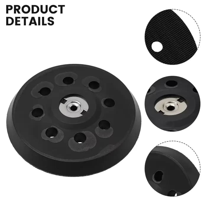 Plaque de ponçage de rechange de 5 pouces (125 mm) pour ponceuses Metabo SXE 325 et Intec 425
