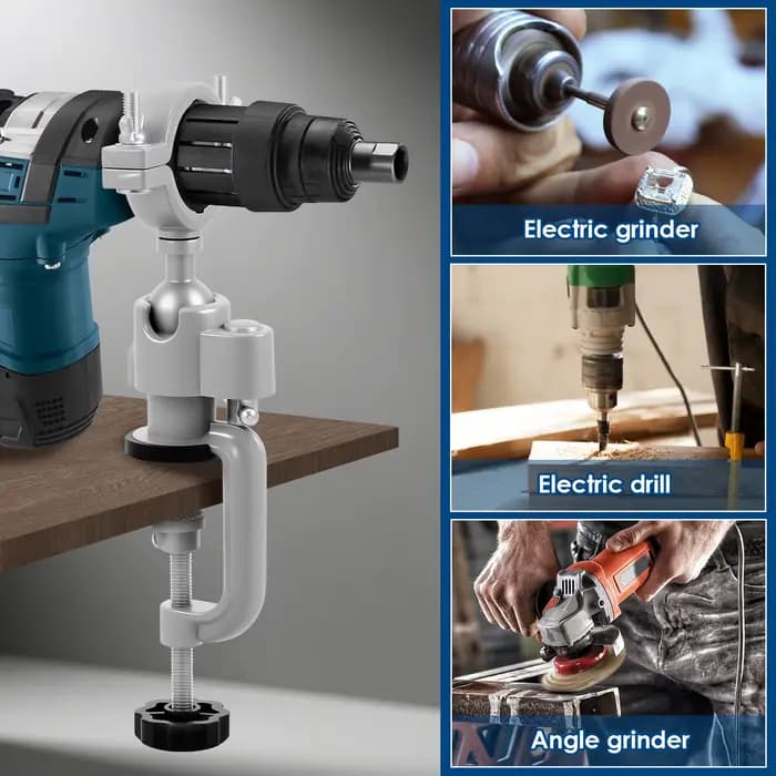 Outil de bricolage 360 ° Support de perceuse électrique rotatif