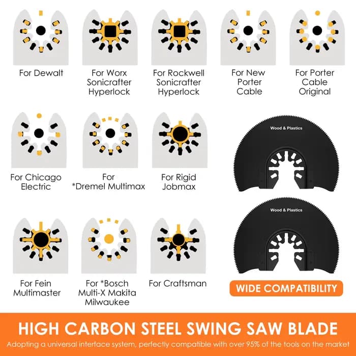Lames de scie oscillantes multi-outils