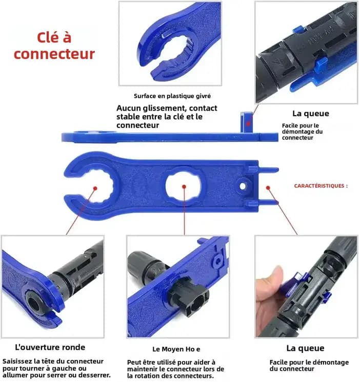 Pince à sertir pour fil solaire photovoltaïque SN-2546B