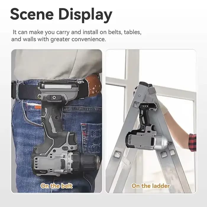 Pour Dewalt/Makita/Bosch/Milwaukee/Worx 18V20V perceuse électrique ceinture crochet perceuses sans fil clé support