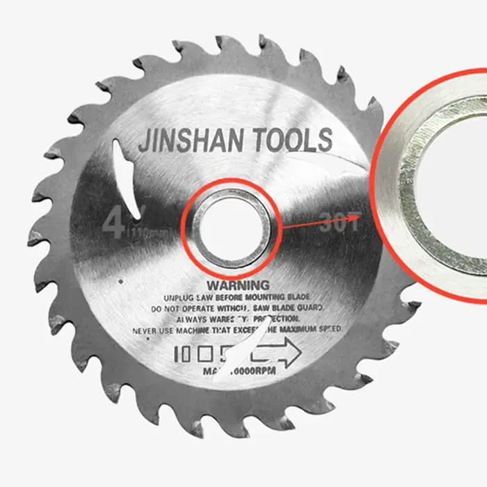 Anneau de conversion de réduction de lame de scie circulaire