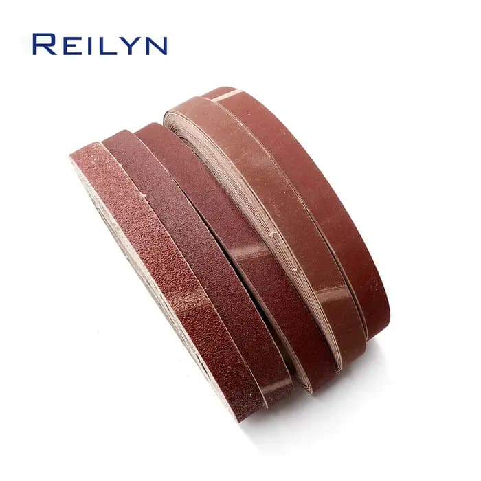 10 pièces bandes abrasives 760x25mm papier de verre bande Abrasive 40/60/80/120/180/240/320/400 grain pour ponceuse