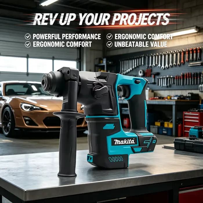 Marteau perforateur rotatif électrique Makita HR140D : Moteur sans balais