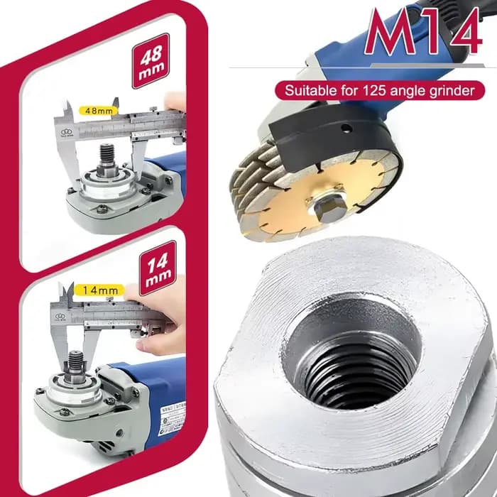 Adaptateur de meuleuse d'angle M10/14 vers machine à rainurer