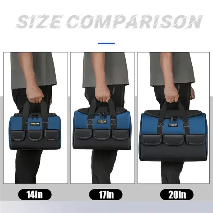 Nouveau sac à outils carré avec 30% plus de capacité