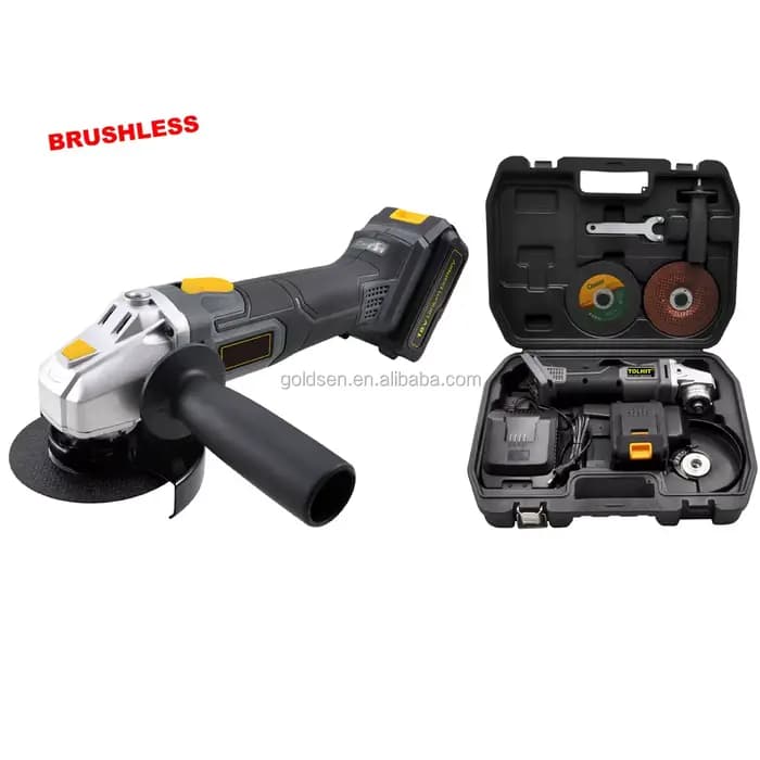 Meuleuse d'angle industrielle 18V 3Ah à moteur BLDC