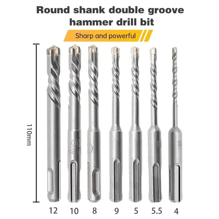 Nouveau 1 pièce Foret à béton SDS Plus à pointes croisées 4/5/5.5/6/8/10/12mm