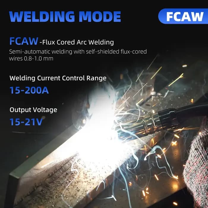 Viladepot 3 en 1 sans gaz soudeuse MIG MIG/MMA/ascenseur TIG MIG200 Machine à souder semi-automatique avec fil fourré
