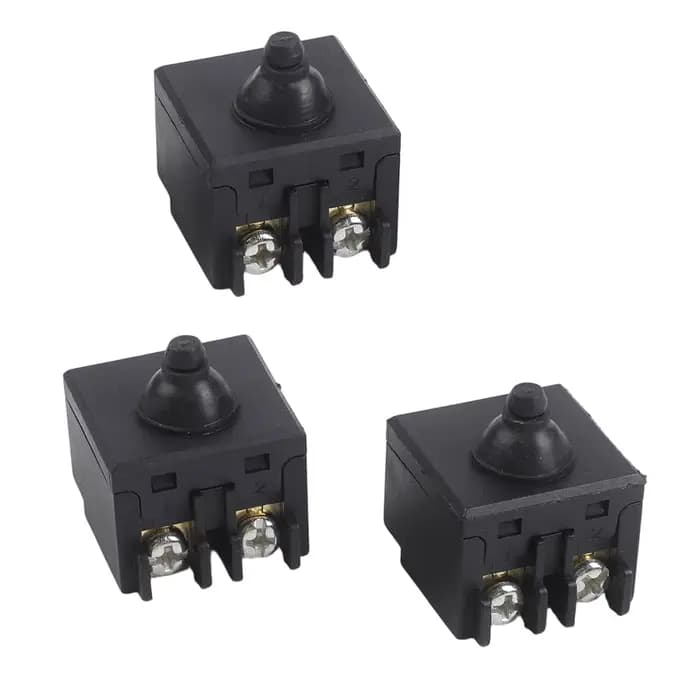 3 interrupteurs à bouton-poussoir de remplacement pour meuleuse d'angle Bosch GWS6100