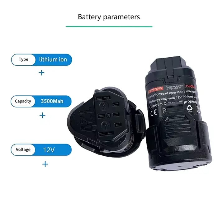 Compatible avec la batterie au lithium Ridgid 12V 3500mAh
