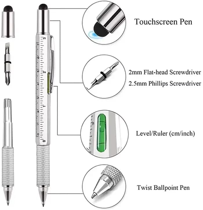 Stylo multifonction 7 en 1