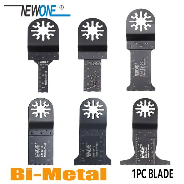 NEWONE 10/20/32/45/65mm lames de scie multifonctions oscillantes bi-métal lame BIM bois/plastique/métal accessoires d'outils électriques de coupe
