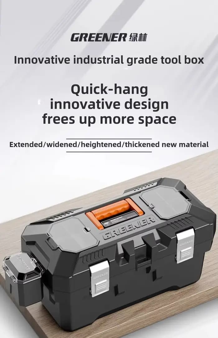 Boîte de rangement d'outils multifonctionnelle avec matériel à suspension rapide pour les mécaniciens