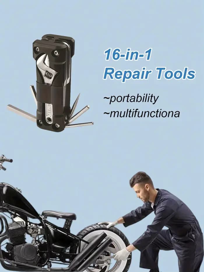 Kit d'outils pliants multifonctions en acier au carbone – Poignée ergonomique et mécanisme de verrouillage