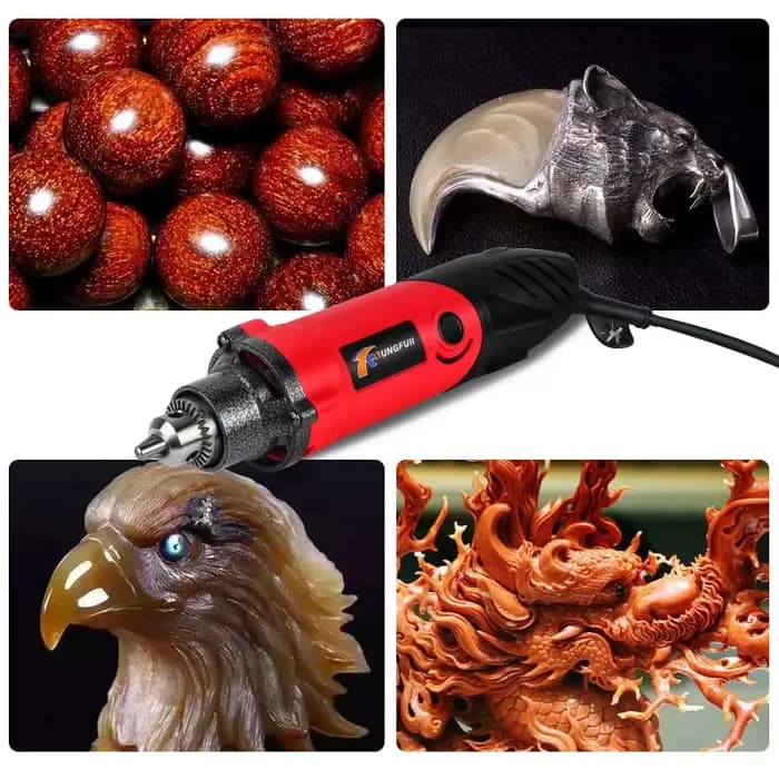 Tungfull-Graveur électrique 240W 220V, outils Dremel, mini perceuse électrique, coupe, polissage, meulage, accessoires