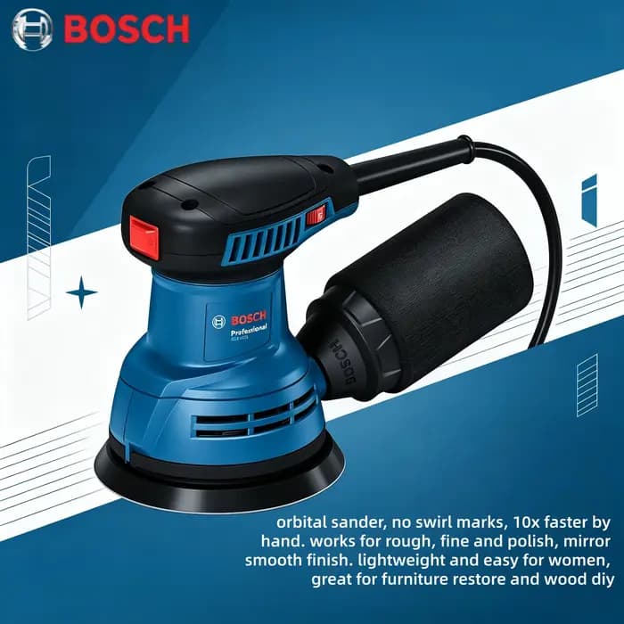 Ponceuse orbitale filaire BOSCH GEX 125 à faible vibration