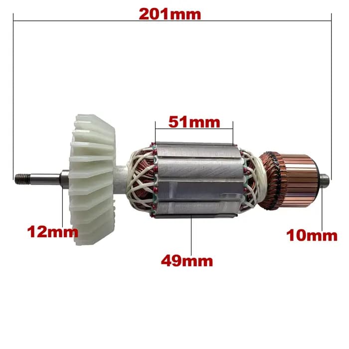 AC 220V 240V GA9050 GA7050 Induit Rotor Stator Field pour MAKITA Meuleuse Angulaire Pièces de rechange
