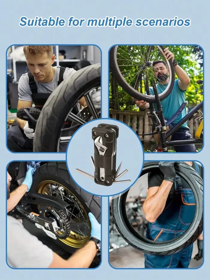 Kit d'outils pliants multifonctions en acier au carbone – Poignée ergonomique et mécanisme de verrouillage