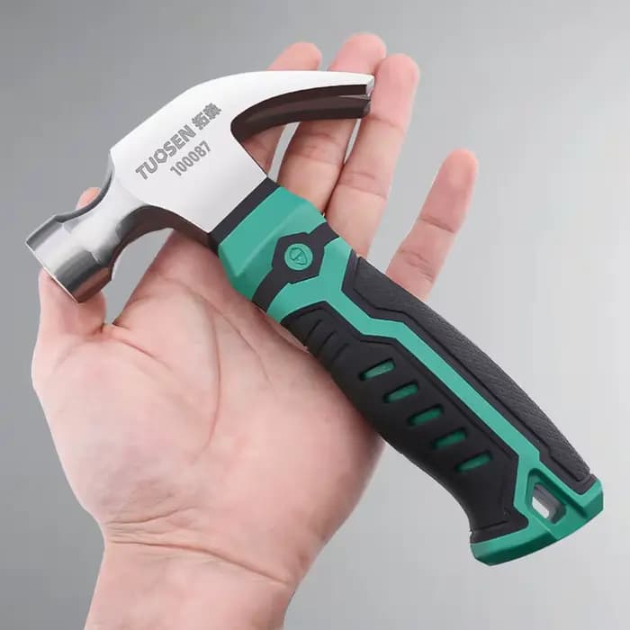 Mini marteau multifonctionnel en acier au carbone, outil de travail de quincaillerie, marteau à griffes à usage domestique, anti-dérapant, antichoc, marteau de montage, nouveau