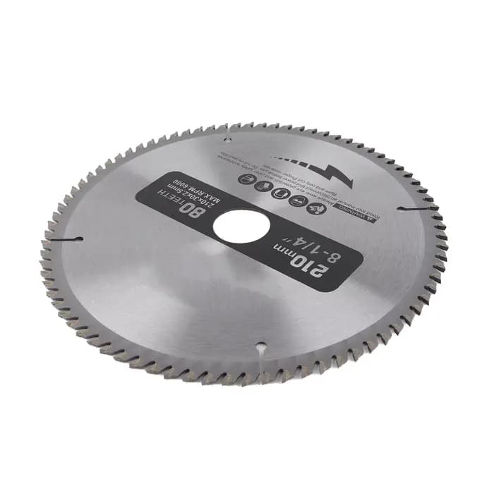 210mm 80 dents diamètre d'alésage 30mm lame de scie circulaire avec 3 joints toriques