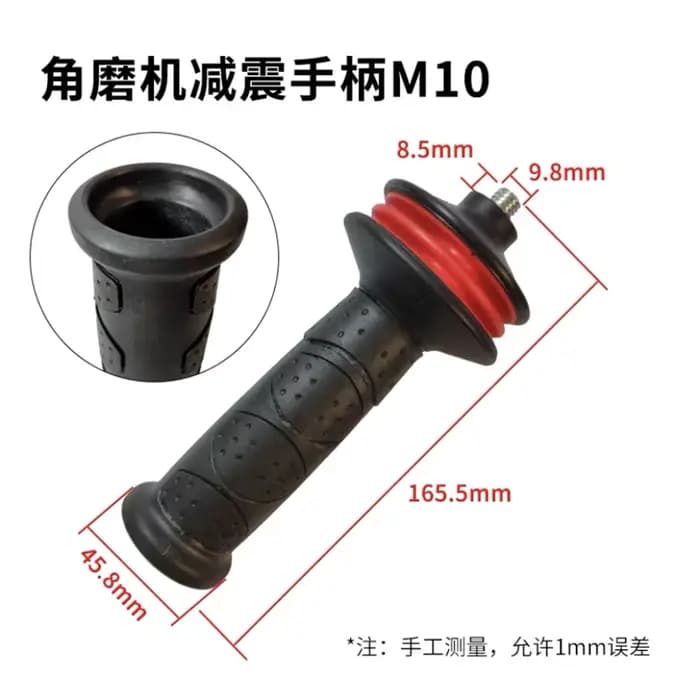 Poignée latérale anti-vibration de remplacement M8 M10 M12 M14 pour meuleuse d'angle BOSCH GWS20-180 GWS20-230 180mm 230mm