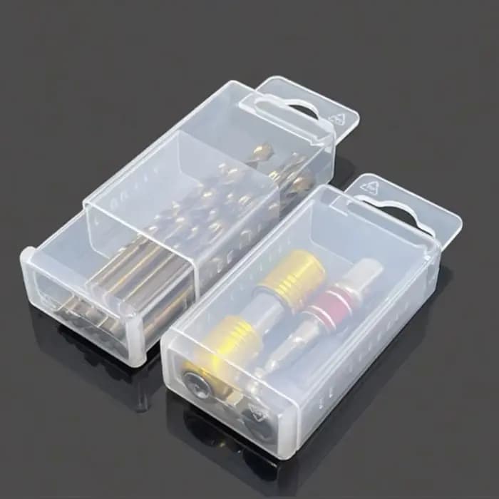 Boîte de rangement transparente pour outils