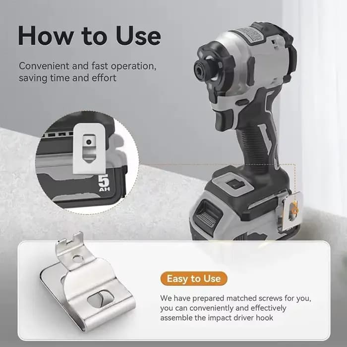 Pour Dewalt/Makita/Bosch/Milwaukee/Worx 18V20V perceuse électrique ceinture crochet perceuses sans fil clé support