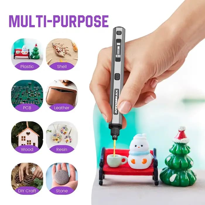 ARROWMAX Mini perceuse électrique rotative sans fil rechargeable pour artisanat