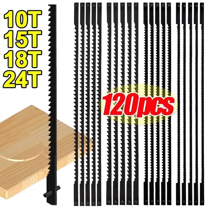 120/5x jeu de lames de scie sauteuse en acier au carbone travail du bois