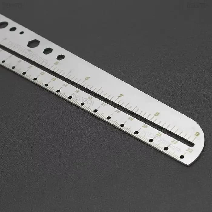 Règle droite multifonctionnelle en acier inoxydable