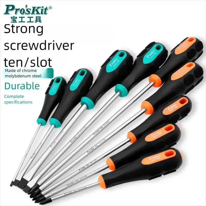 Pro'skit outil de tournevis multifonctionnel diverses formes pointe de couteau traitement de durcissement noir