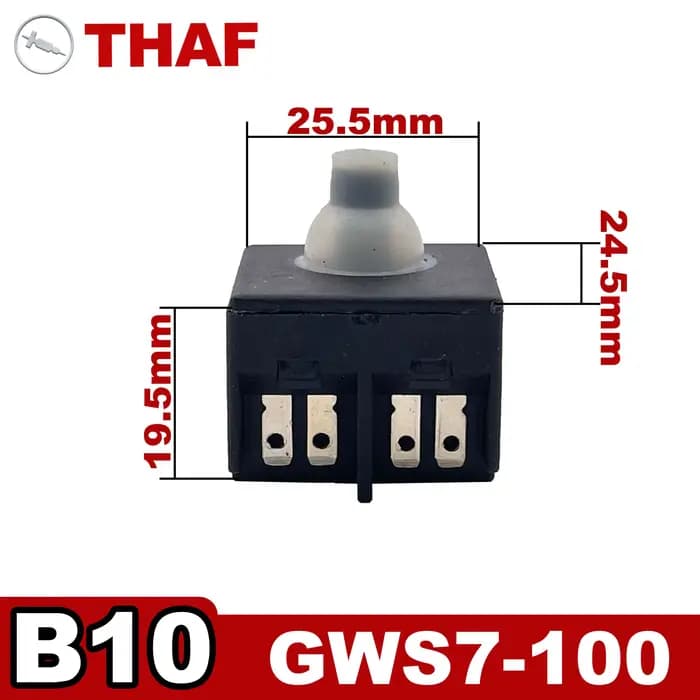 Interrupteur Remplacement Pièces de rechange pour BOSCH Meuleuse Angulaire GWS7-100 GWS7-115 GWS7-125 B10