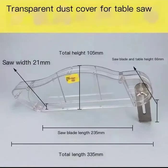 Nouveau couvercle de protection pour scie de Table