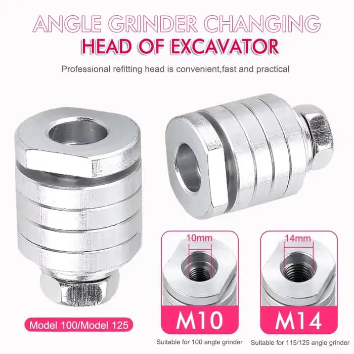 Adaptateur de meuleuse d'angle M10/14 vers machine à rainurer