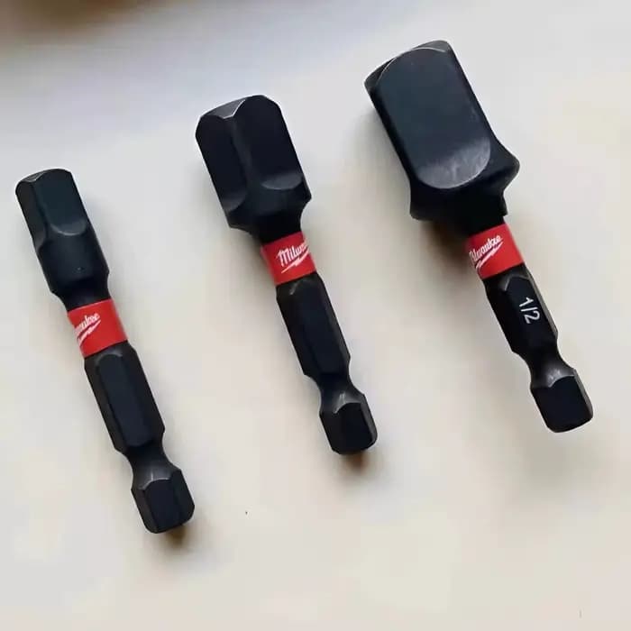 Milwaukee 48-32-5033 SHOCKWAVE Ensemble d'adaptateurs de douilles à tige hexagonale 3 pièces en acier allié durable