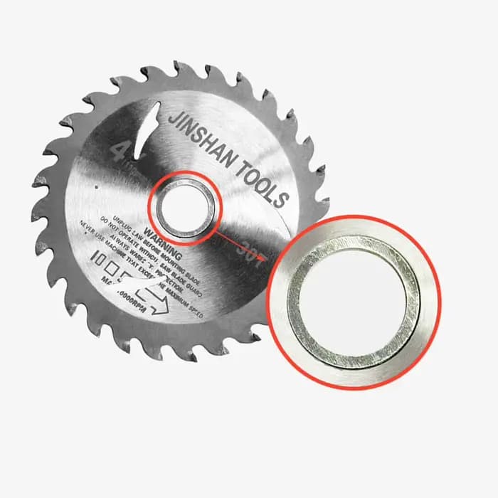 Anneau de conversion de réduction de lame de scie circulaire