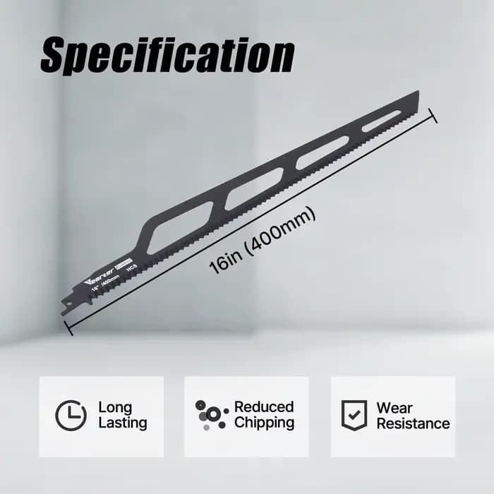 Vearter-Scie sabre HCS en acier à haute teneur en carbone